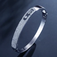 2021 new luxury 925 sterling silver bracelet bangle for women anniversary gift jewelry wholesale s6105
