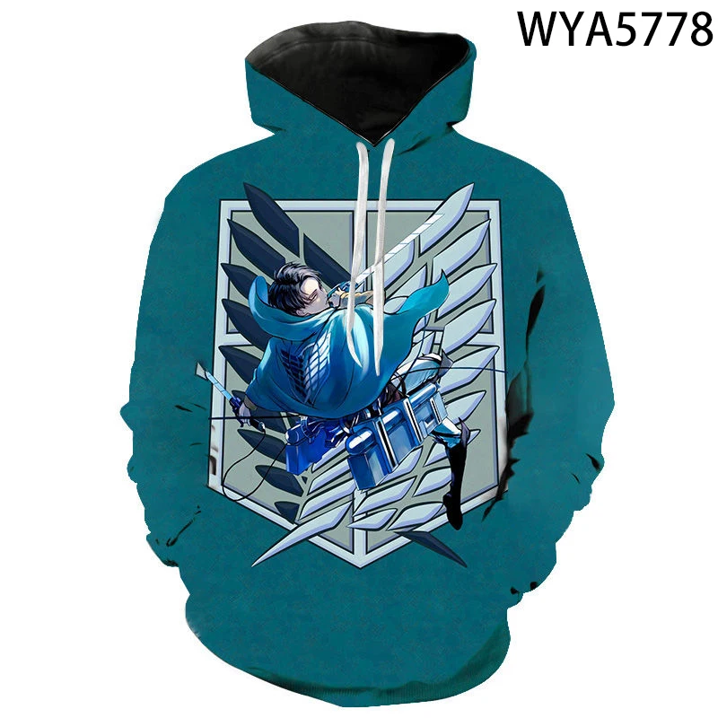 

Sweatshirts Attack On Titan Attaque Des Titans 3D Printed Men Women Children Hoodies Streetwear Boy Girl Kids Cool Casual Tops