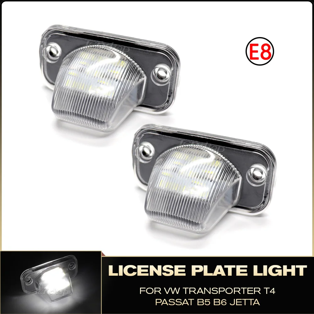 2pcs Car LED number License Plate Lights for VW Transporter T4 Passat 1990-2003 For Candy Jetta Syncro LED License Number Lamp