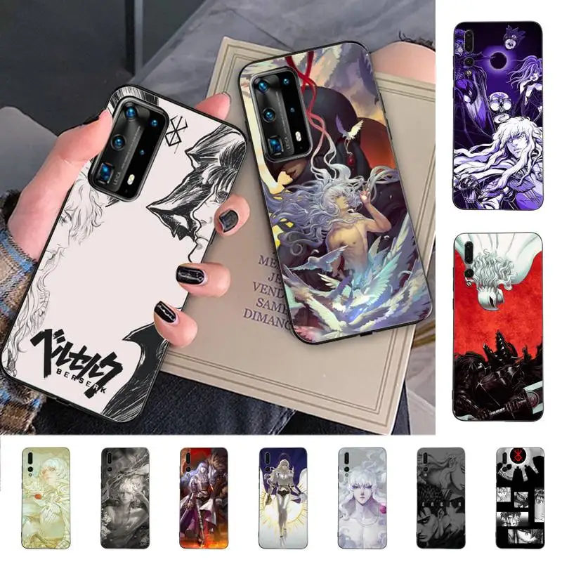 

YNDFCNB Berserk Anime Guts Griffith Phone Case for Huawei P30 40 20 10 8 9 lite pro plus Psmart2019