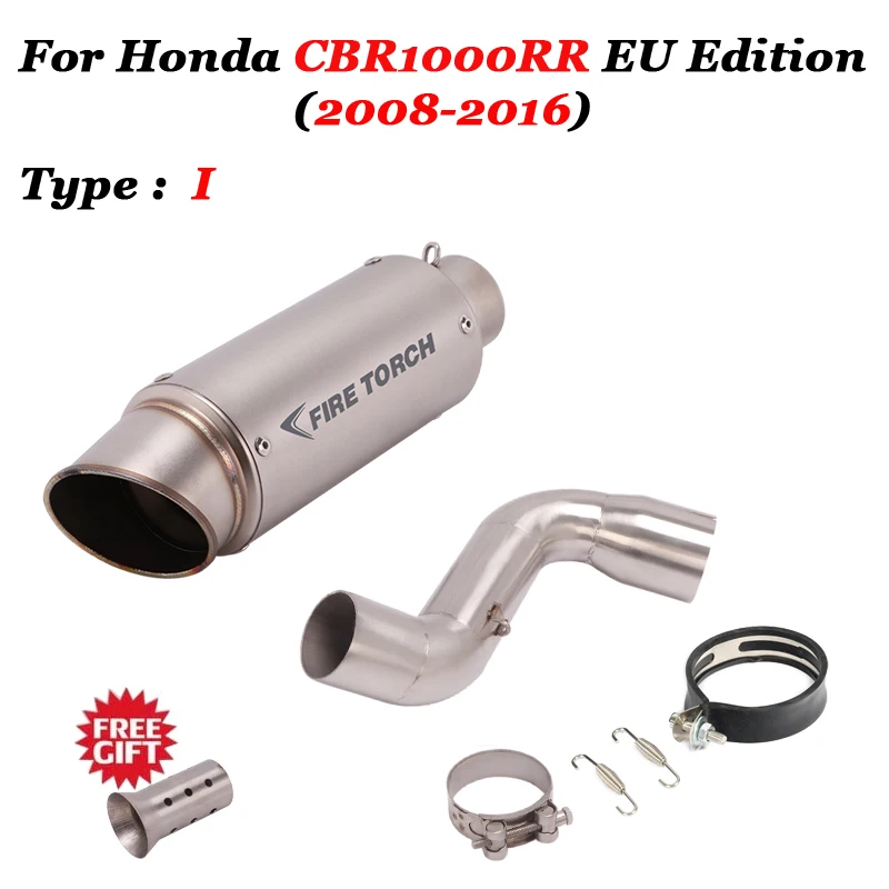 Слипоны для Honda CBR1000RR 2008-2016 мотоцикл выхлопной среднего звена трубы Escape Moto дБ