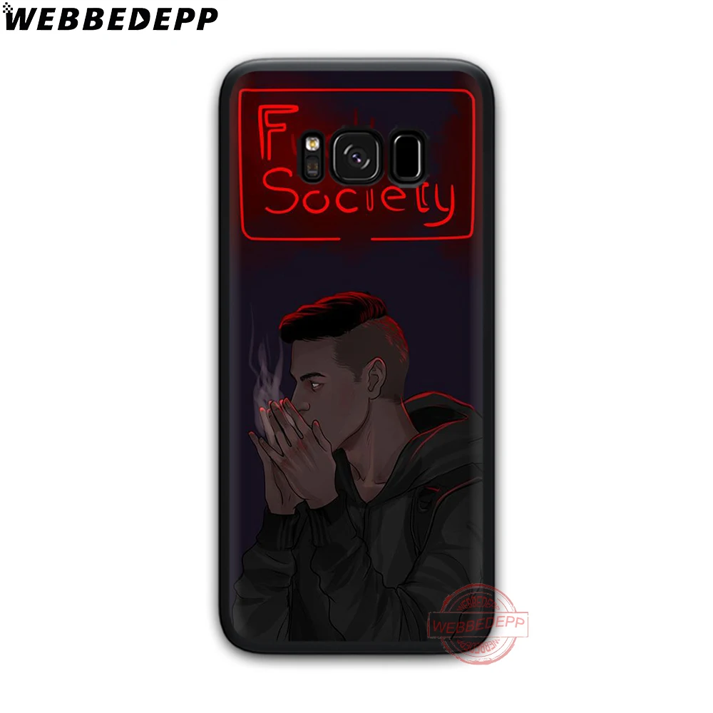 WEBBEDEPP Mr робот мягкий чехол для телефона с изображением цветов Samsung S6 S7 край S8 S9 S10