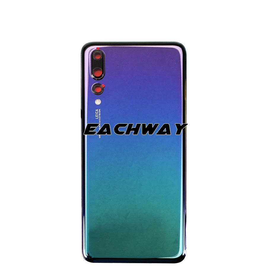 Задняя стеклянная крышка для Huawei P20 Pro аккумулятора задняя панель корпуса +
