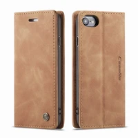 leather case for iphone se 5s luxury multifunctional magnetic flip matte wallet bumper phone cover for apple iphone 5 s e coque