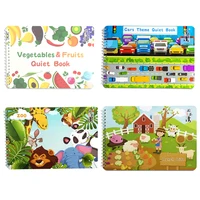 quiet busy book montessori toys for toddler preschool activity binder busy board autism early educational learning toys for baby