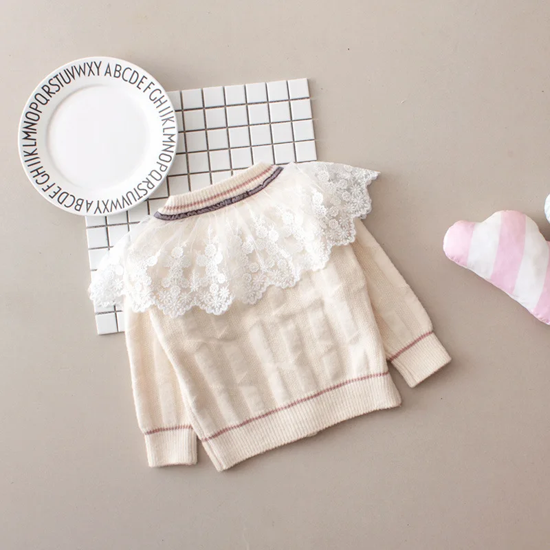 Одежда для девочек зимний детский вязаный свитер куртка вязаная одежда малышей