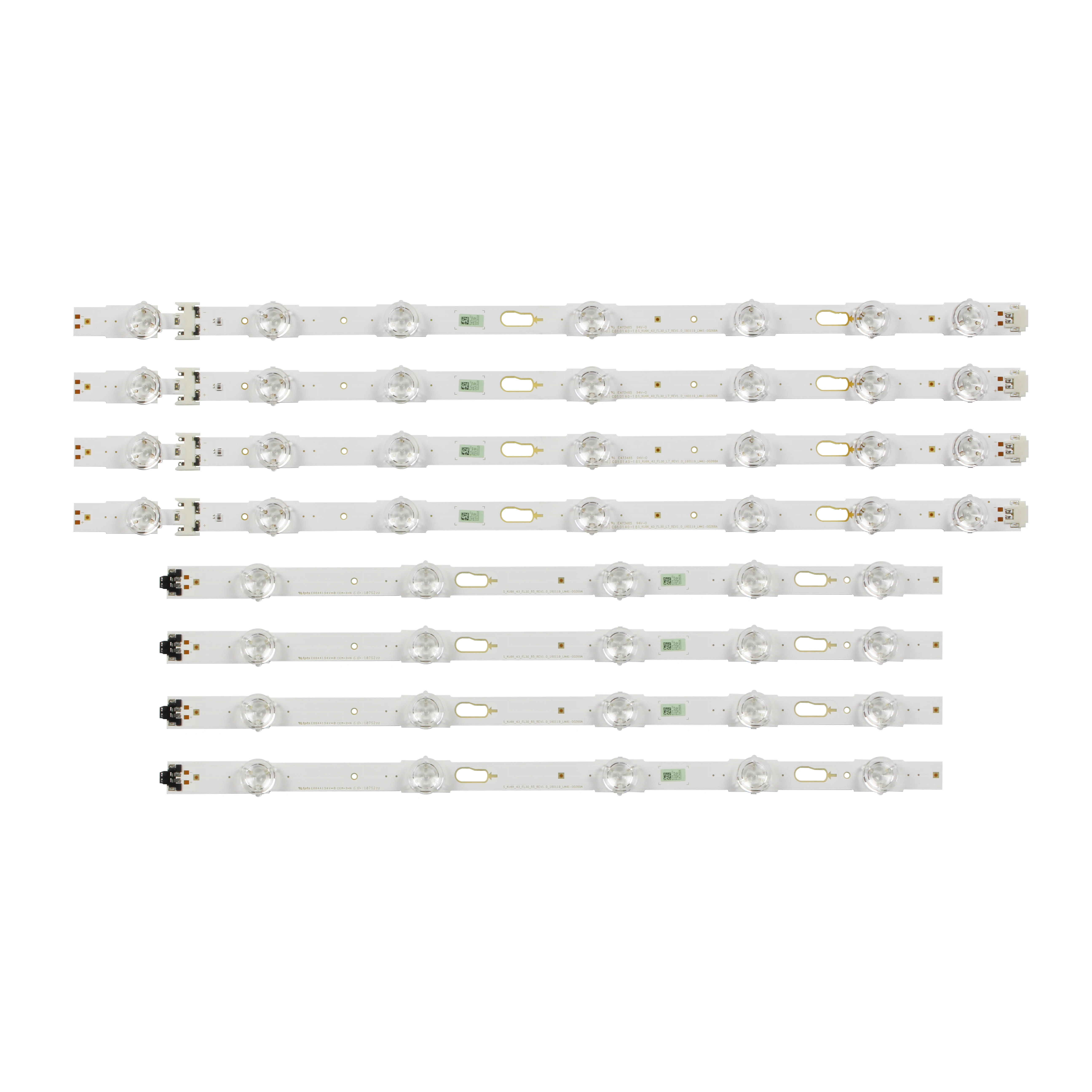 Faixa de Luz de Fundo de Led para Ueue43ku6000 Ue43mu6100 Un43ku6000 Ua43ku6880j Ua43ku6000 Ua43ku7000 Embutido Peças e Computadores Industriais