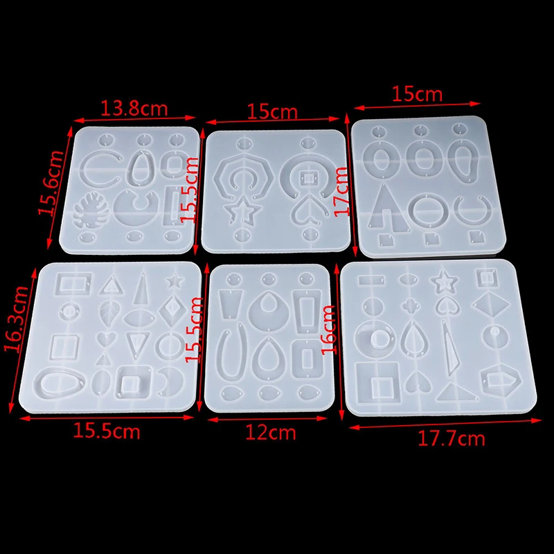

Earring Pendant Silicone Mold For DIY UV Epoxy Resin Molds Jewelry Making Tools Dried Flower Resin Casting Mould Handmade Crafts