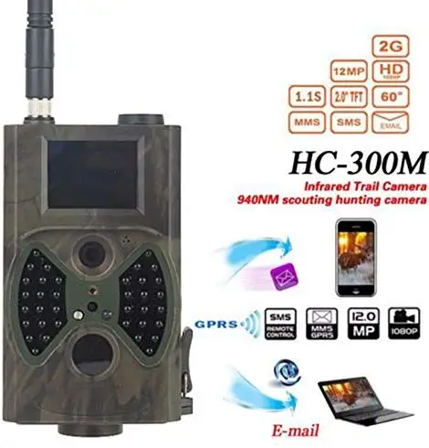 

Digital Trail Camera HC-300M Trail Game Camera Waterproof Motion Trigger Infrared Night Vision for Wildlife Monitoring Camera