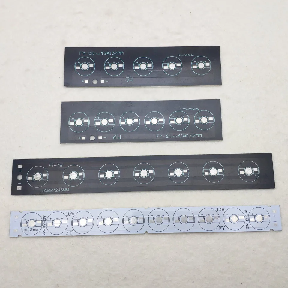 10 Вт 247x23 мм светодиодный PCB 1/3/5 Вт высокой мощности Мощность светодиодный алюминиевых пластин устанавливать светодиодный основа радиатора светодиодные панели полосы PCB для светодиодные лампы аквариума светильник «сделай сам»