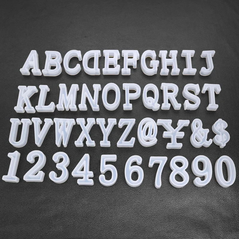 DIY Кристалл эпоксидная силиконовая форма английская буква одиночный Pinyin брелок