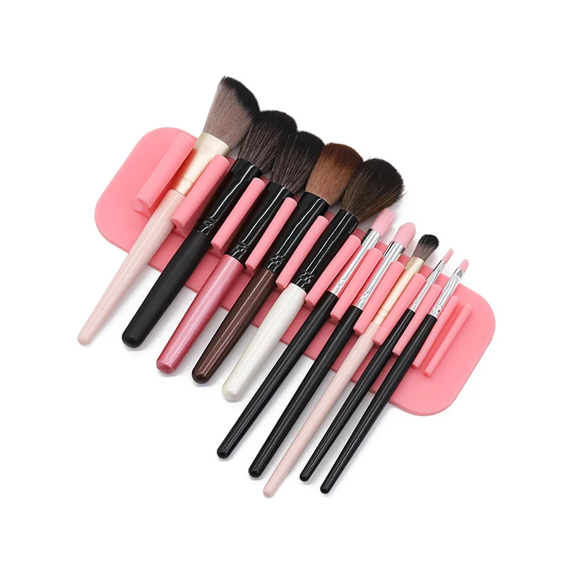 

Silicone Makeup Brush Holder Wall-Mounted Soft Durable Reusable Convenient Easy Operation Suit for Bathroom Bedroom I88