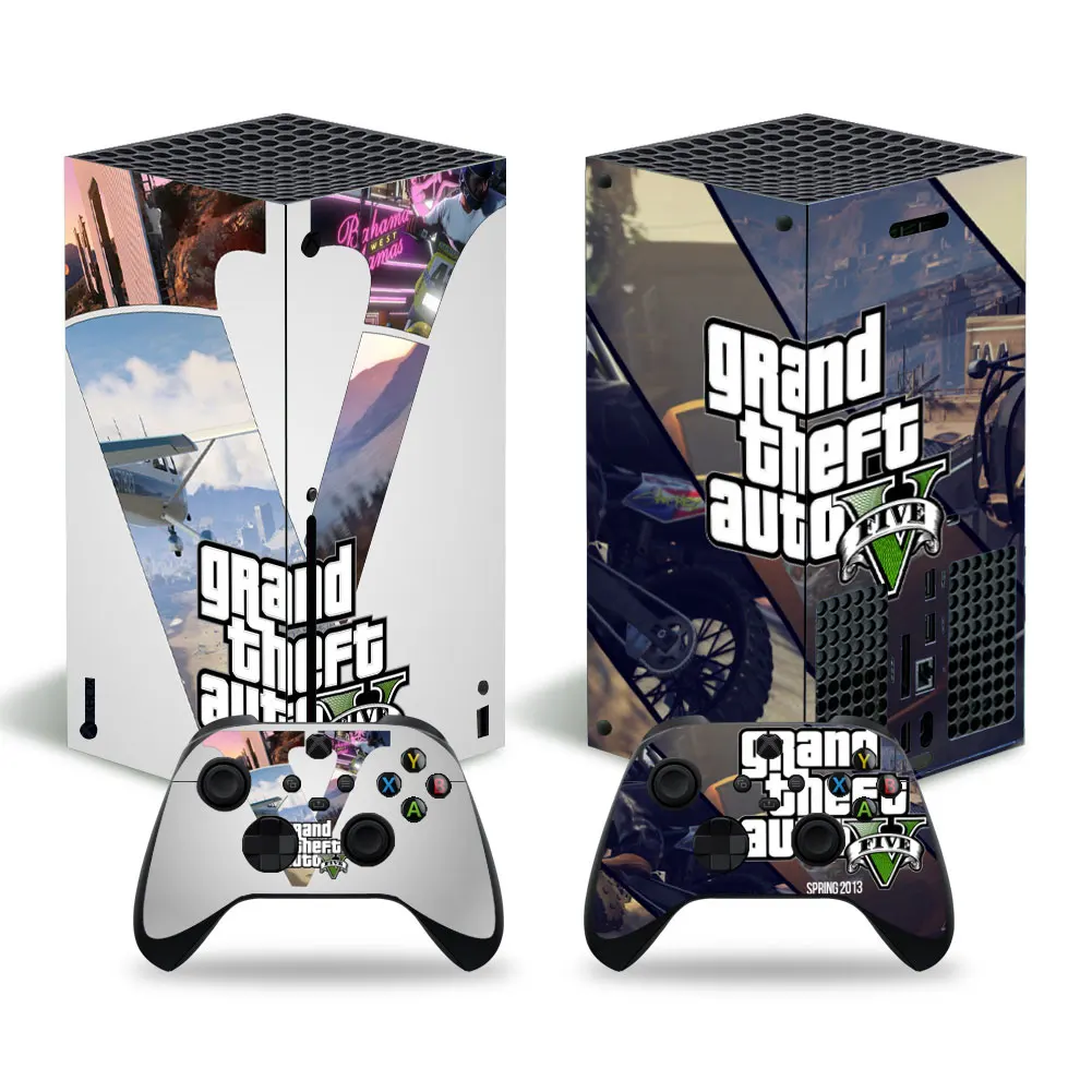 

Gta Style Skin Sticker Decal Cover for Xbox Series X Console and 2 Controllers Xbox Series X Skin Sticker Viny 1