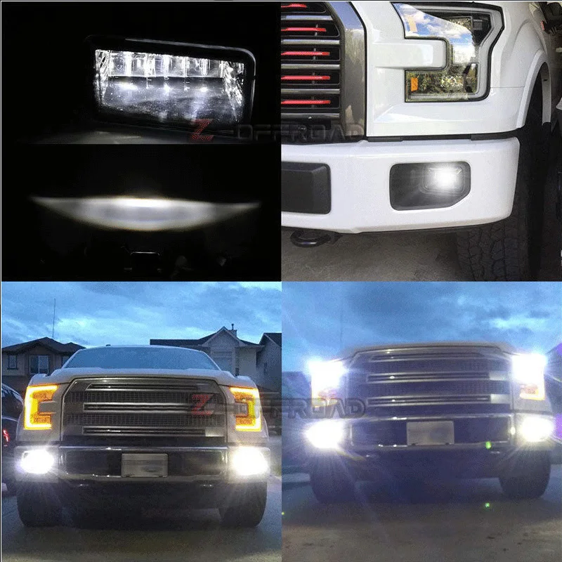 2 шт. вспомогательная лампа для 2015 2016 2017 2018 Ford F150 проектор светодиодный