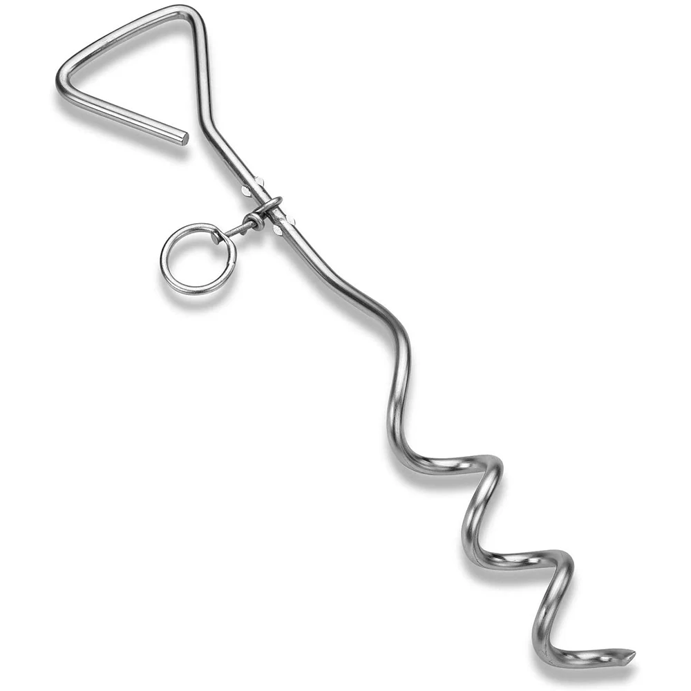 

Pet Pile Dog Hitch Metal Spiral Anchor Tie-out With Ring Cork Screw Pet Supplies Dog Pets Traction Rope Fixed Pile Pet Supplies