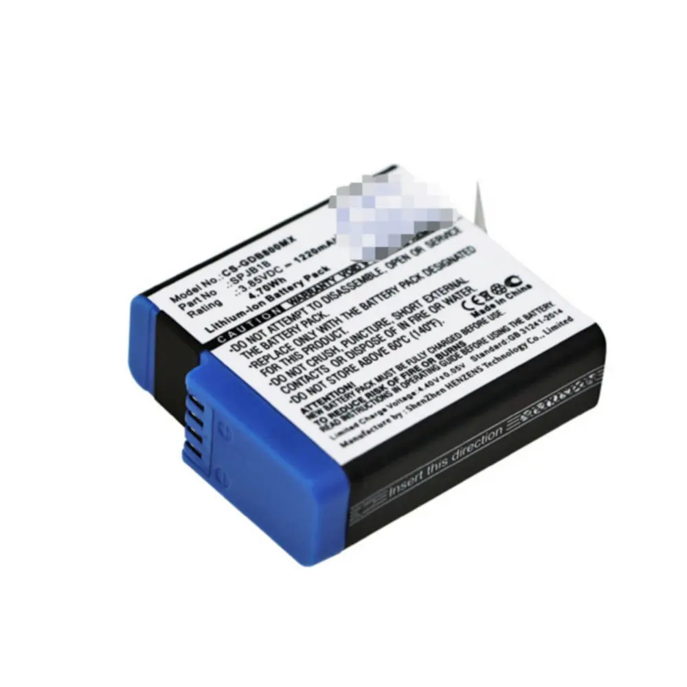 

3,85 v 1220mAh для GoPro Hero 8 Black Camera Battery SPJB1B