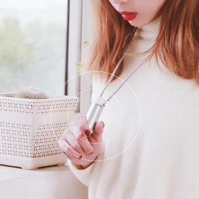 

USB Air Purifier Personal Wearable Necklace For Home True Filters Compact Desktop Purifiers Filtration with Night Light Air Clea