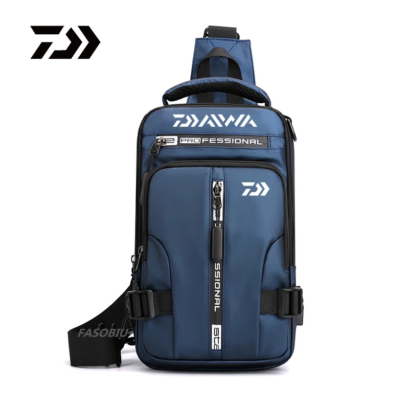 

2021 New Daiwa Men Women Single Shoulder Fishing Bags Waterproof Leisure Multi Function Backpacks Fishing Gear Kit