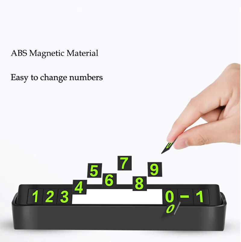 car temporary parking card phone number card plate car sticker telephone number car park stop automobile accessories car styling free global shipping