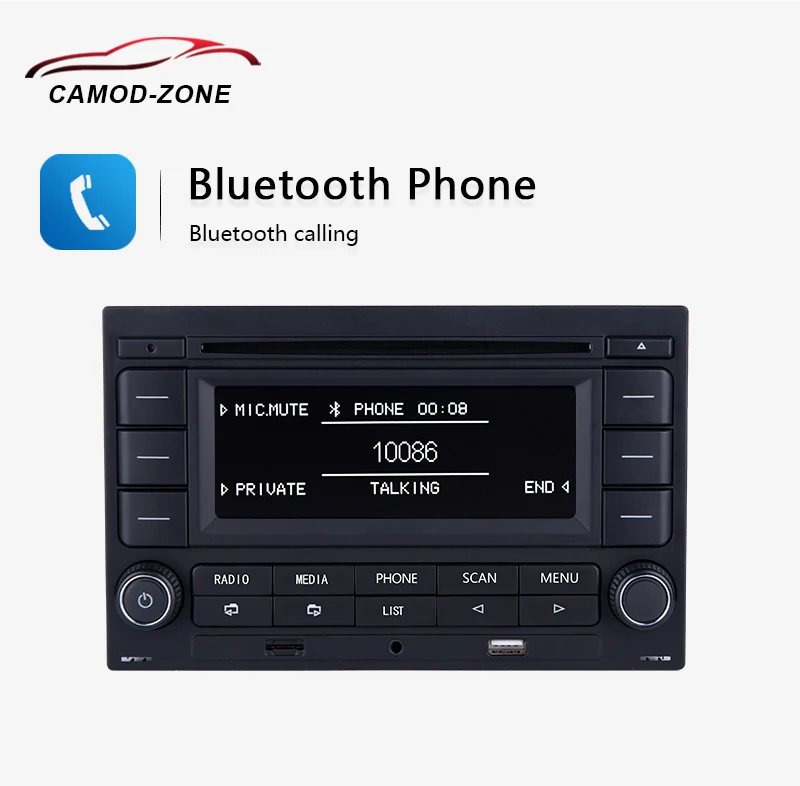 Автомагнитола Bluetooth RCN210 CD-плеер USB MP3 AUX 31G 035 185 для VW Polo 9N Golf Jetta MK4 Passat B5 RCN 210