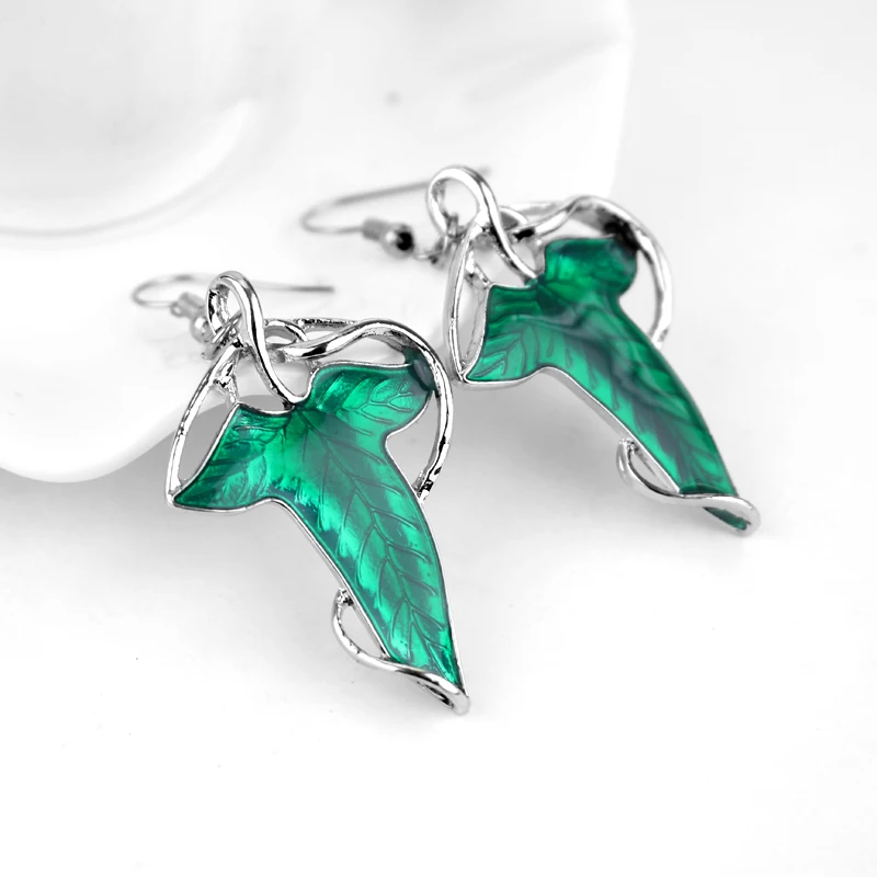 Arwen's Evenstar эльф брошь в форме принцессы Властелин ювелирных изделий Хоббит эльфийский лист LOTR Pin - Окраска металла: Eardrop-E020-a pair