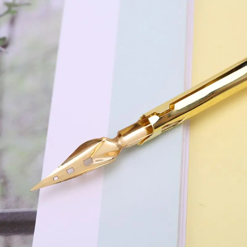 

Calligraphy Drawing Dip Ink Nib Pen Set Signature Writing Antique Elegant Gifts