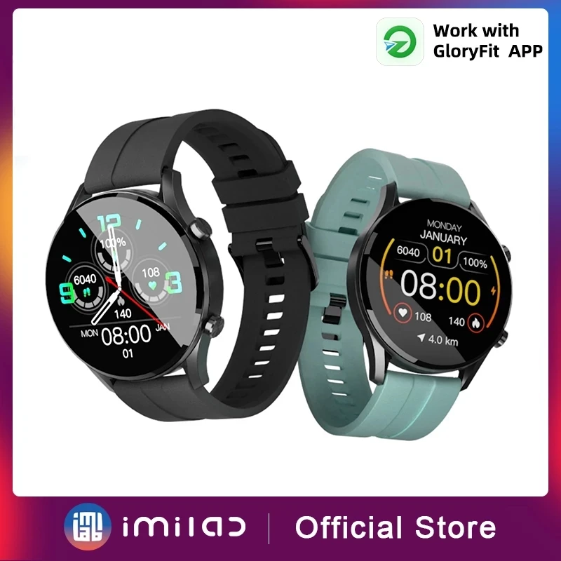 New Imilab W12 Smart Watch Men Heart Rate Monitor Screen Sleep Monitor Sports Fitness Tracker Smartwatch For Xiaomi IOS Android