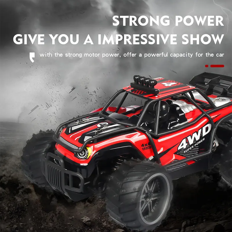 1/16 4WD RC автомобиль скалолазание 2 4G радио Bigfoot Monster Trucks модель внедорожника 25 км/ч