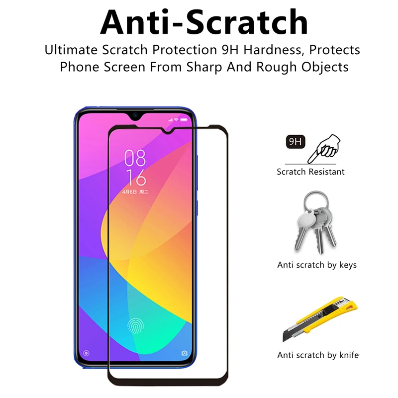 Закаленное защитное стекло с полным покрытием для Xiaomi mi a3 a 3 lite Защитное a3lite