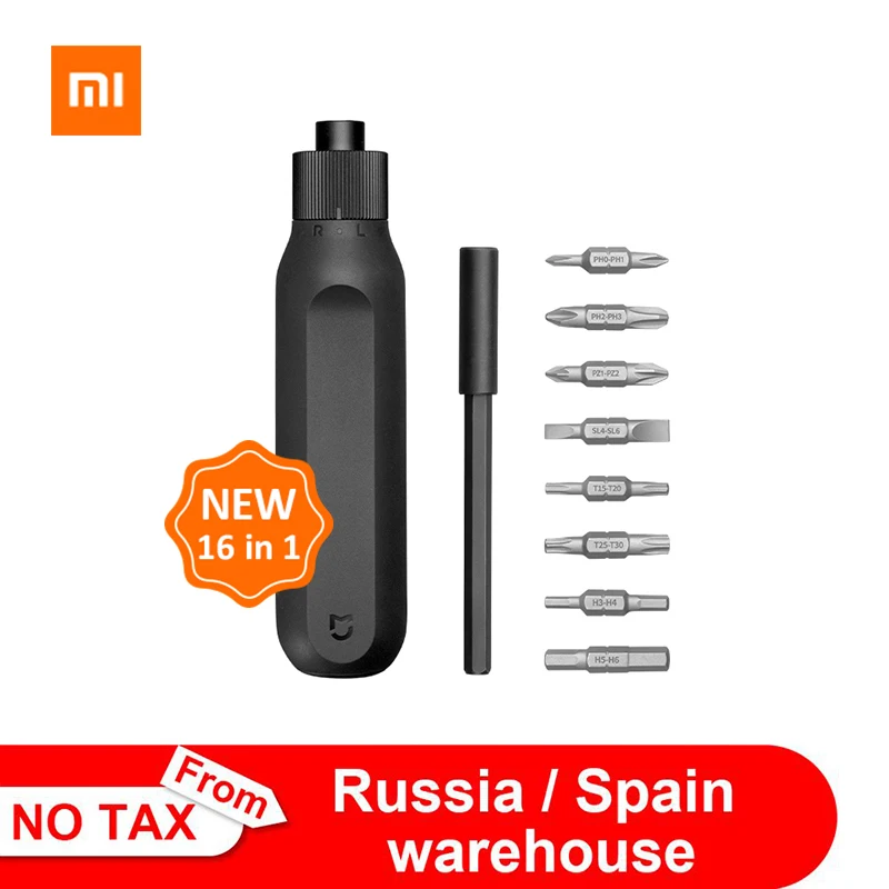 Отвертка Xiaomi Mijia 16 в 1 отвертка с храповым механизмом домашняя высокоточная Torx Cross