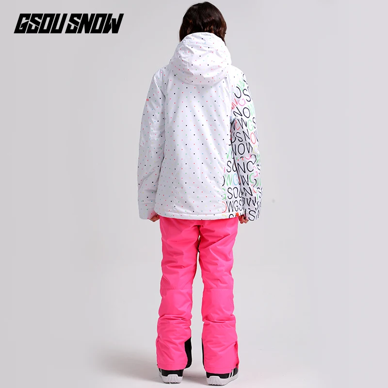 GS зимний лыжный костюм для женщин зимние штаны женские лыжные костюмы куртка