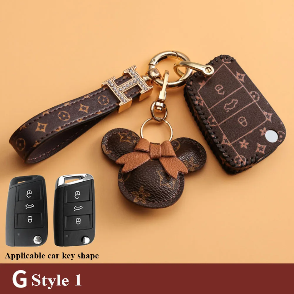 

2021 New Car Key Case For Volkswagen Sagitar Car Key Cover For Bora Lavida T-ROC Tiguan l Golf 8 Tayron Dropshipping