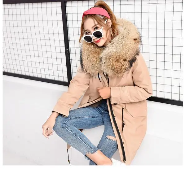 Бесплатная доставка. Зимняя теплая Толстая Женская длинная куртка. Модное пальто