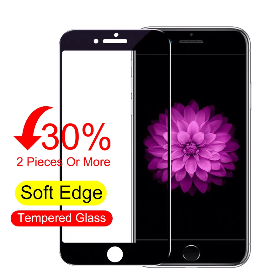 Защитное стекло на весь экран для Iphone Se 2020 8 7 6 s Plus закаленное 11 Pro Xs Max X Xr пленка с