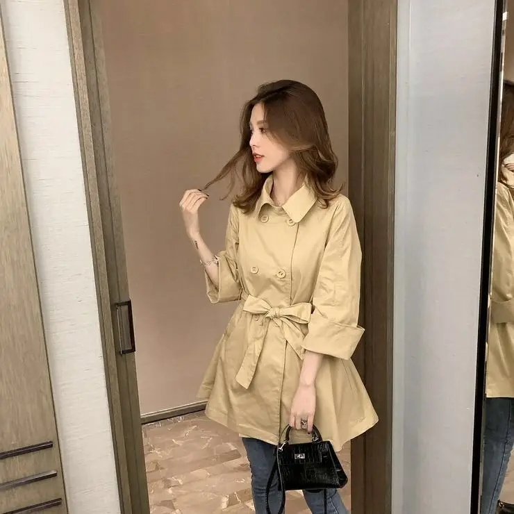 Тренчкот женский осенний мешковатый | Женская одежда
