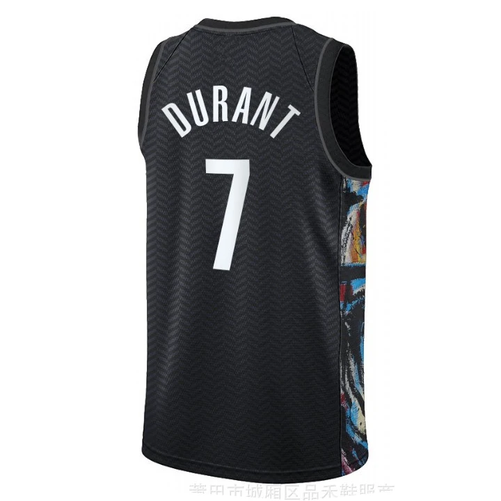 

2021 Mens American Basketball Jerseys Clothes European Size #7 T Shirts Cotton Tops Cool Loose Brooklyn Nets Fashion Version