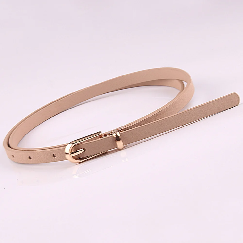 

Pin Buckle Lightweight PU Leather Adjsutable Decorative Wear Resistant Waistband Clothes Accessories Casual Women Belt All Match