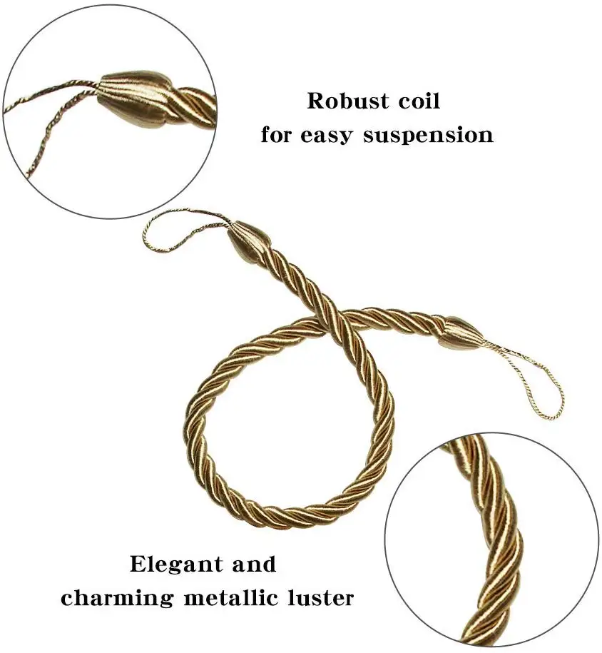 2 шт. держатель для штор ручной работы с плетением зажим украшение дома