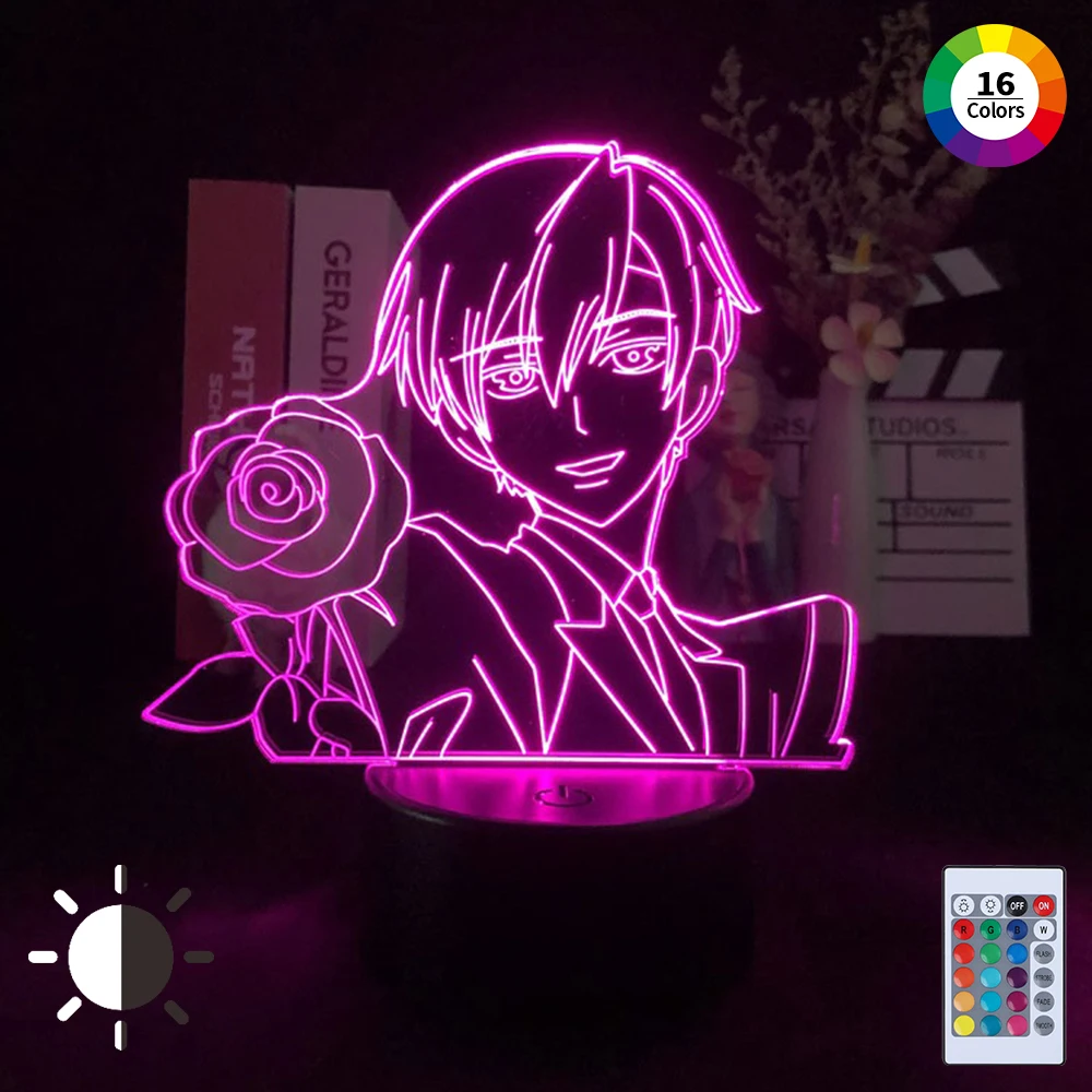 

Acrylic 3d anime lamp anime nightlights lamp figurine lighting for bedroom cartoon comics light home decor lamp Christmas gift