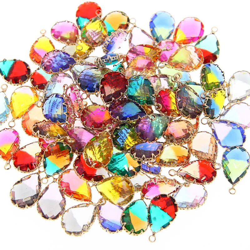 10 шт. DIY Женские Изготовление браслета ожерелья градиент медь краевого узора