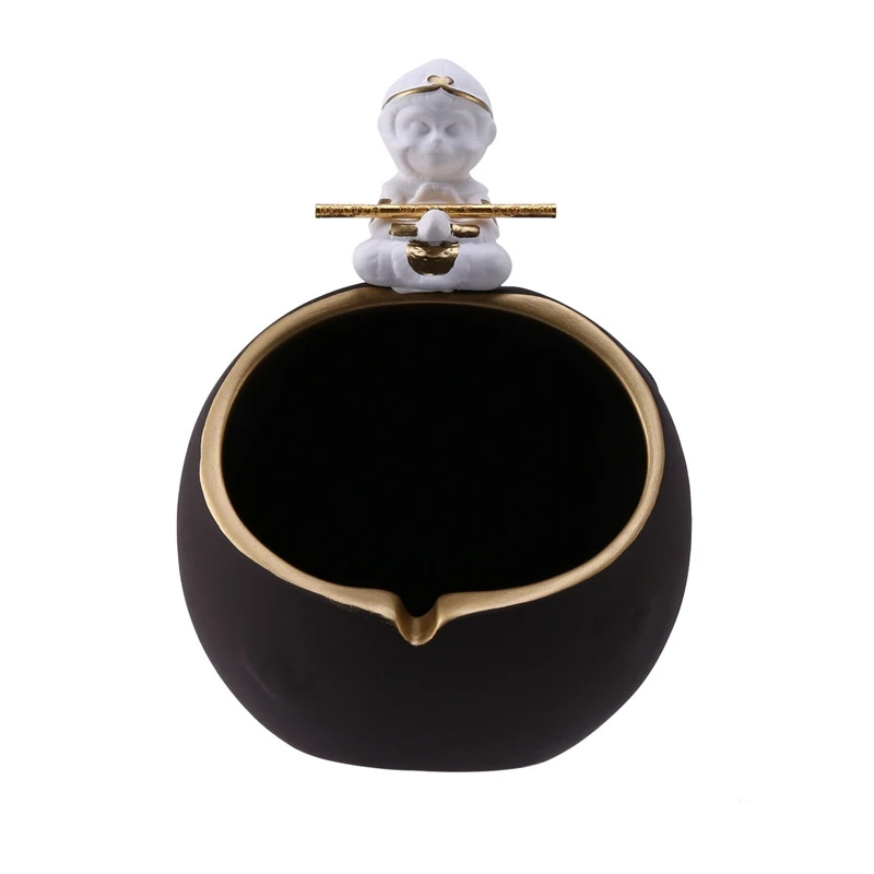 

Ashtray Anti-Fly Ash Home Living Room New Chinese Ceramics Creative Personality Trend Wukong Large Ashtray Ornaments