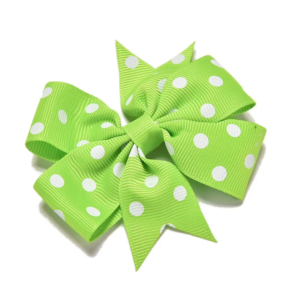 20 шт./лот модные разноцветные ленты для волос с принтом заколки зажимом Детские