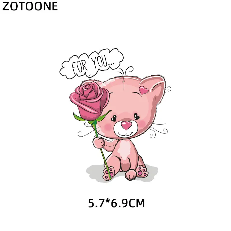 ZT1353 ZOTOONE сова животное теплопередача патчи для одежды стикер DIY милые железные на букве Переводные термоколлагенты футболка с принтом G - Цвет: ZT1353