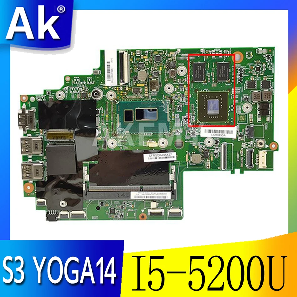 

13323-2 для Lenovo Thinkpad S3 YOGA14 Материнская плата ноутбука FRU 00UP311 448.01127.0021 100% тестирование Быстрая доставка с I5-5200U