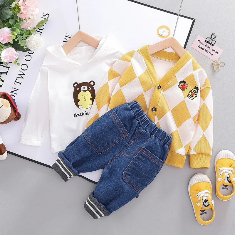 2020 весенние комплекты одежды для маленьких мальчиков клетчатые пальто футболка