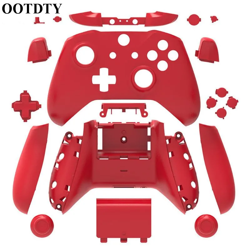 Чехол OOTDTY для Xbox One Slim сменный комплект с полным корпусом и кнопками матовый чехол