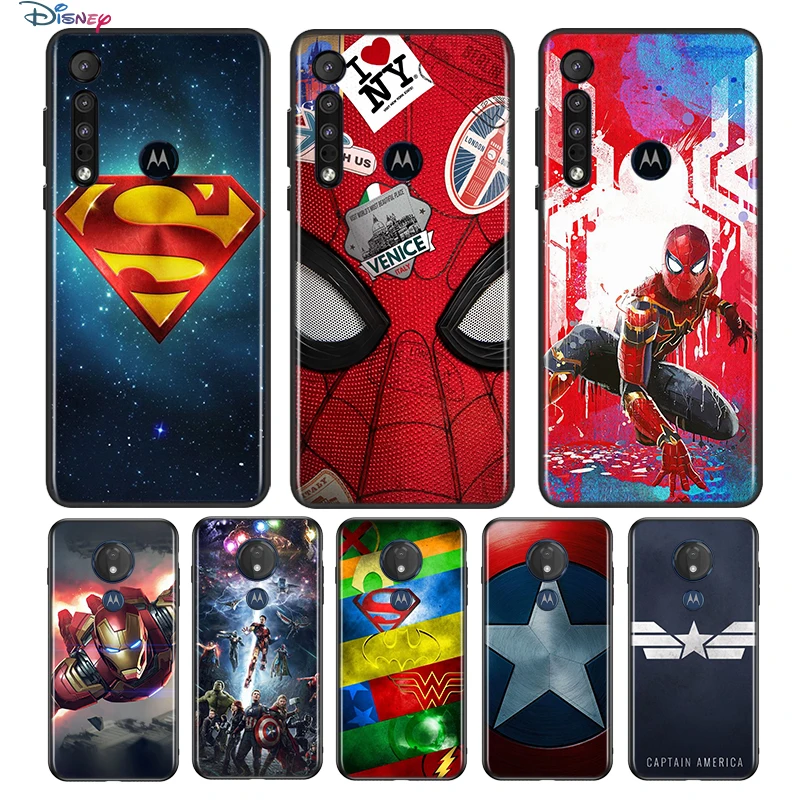 Мягкий чехол для телефона с супергероем Марвел Motorola G9 G8 G Stylus Power One Fusion Hyper Edge E7 E6 5G
