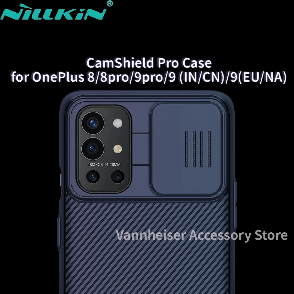 

NILLKIN For OnePlus 8 9 Case Protect Camera Privacy Camshield Pro Phone Cases For OnePlus 8 9 Pro 9R Lens Protective Back Cover