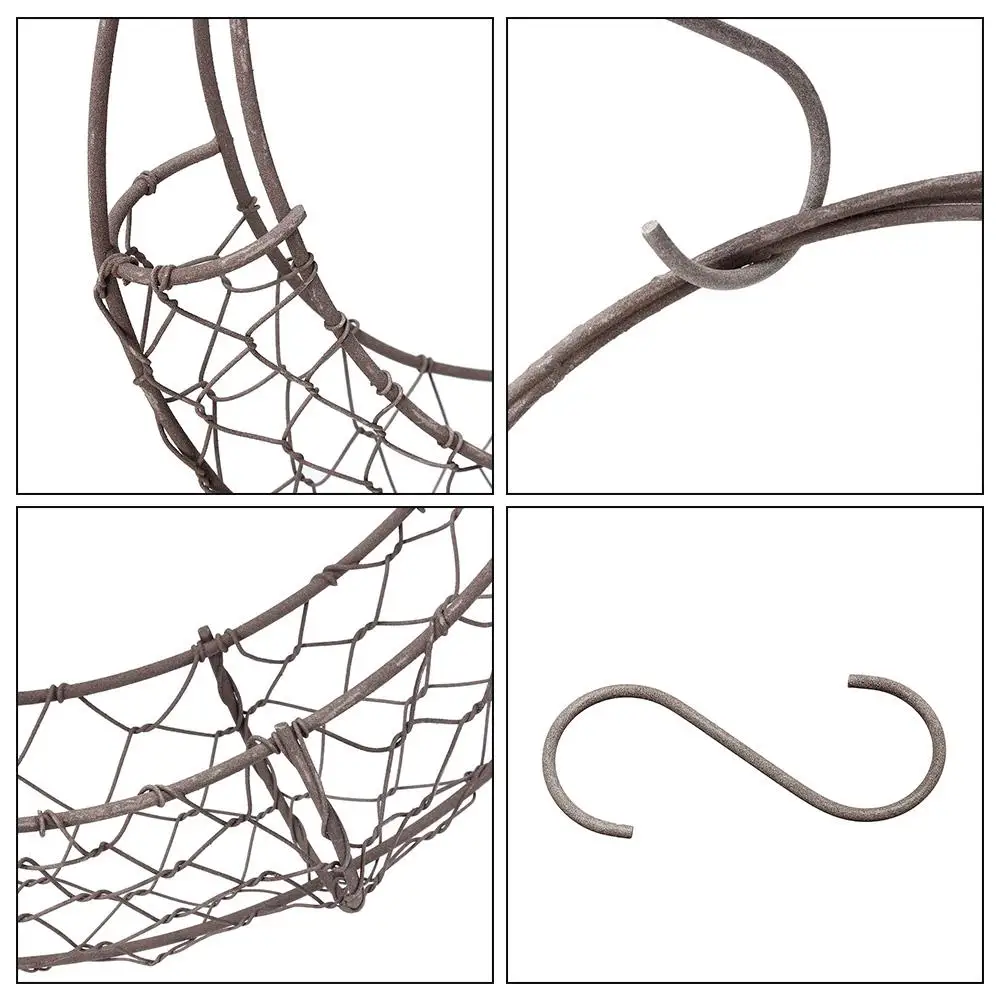 1 шт. 28 см в форме Луны Железный проволочный каркас для венка Металлический горшок