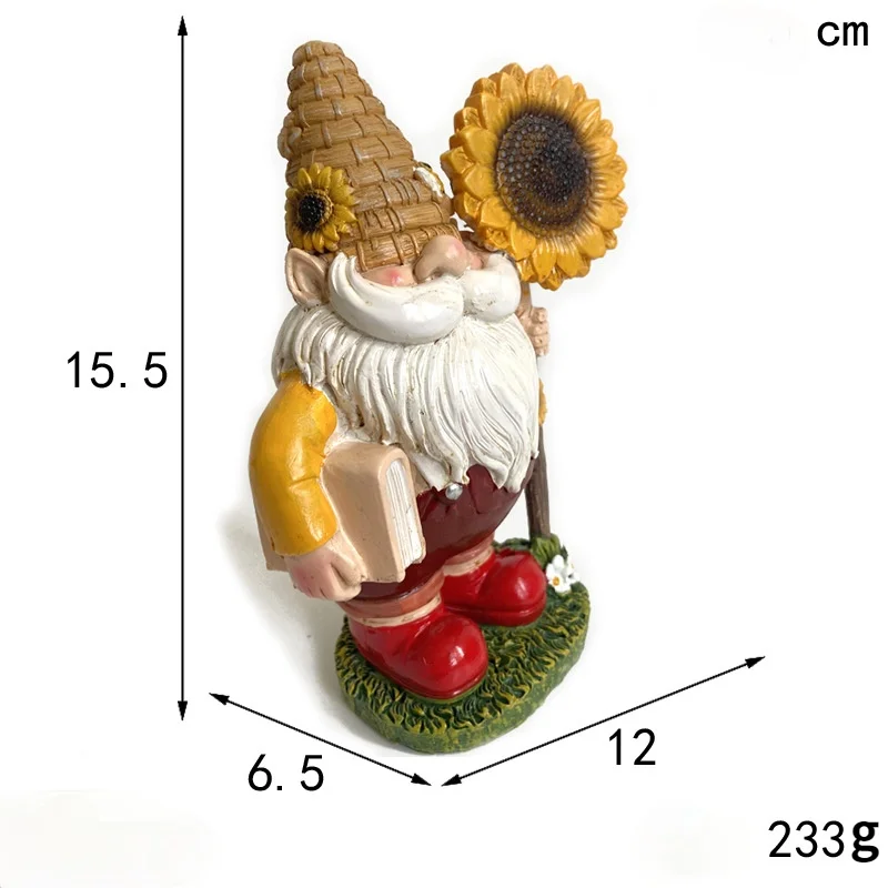 

Bee Festival Gifts Dwarf Dwarf Decoration Garden Resin Statue Decoration Decoration Dwarf Crafts